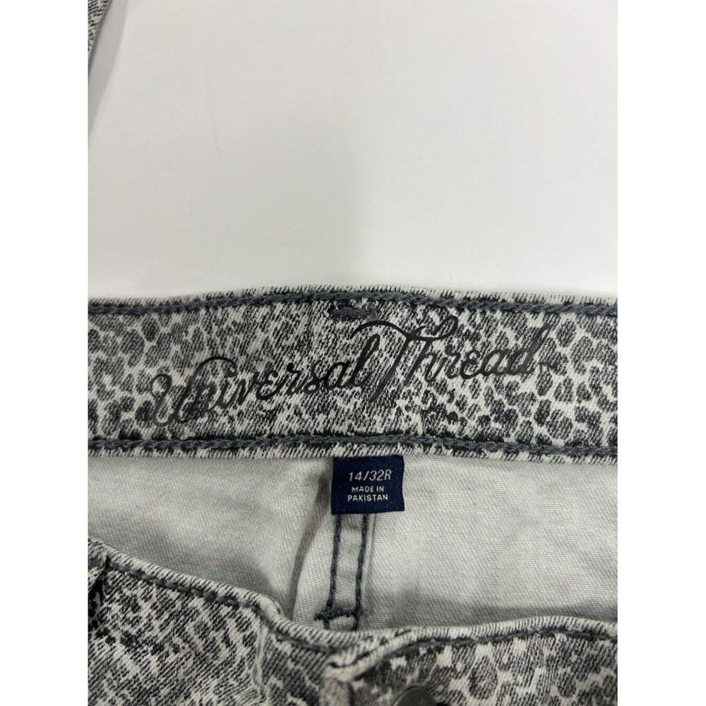 UniversalThread High Rise Skinny Jeans Size 14 Gray Animal Print NWT Edgy Modern - Picture 10 of 13
